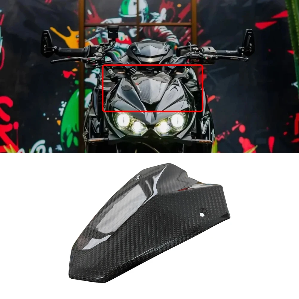 Carbon Fiber Motorcycle Windshield For Kawasaki Z1000 2014-2022 Front Windshield Wind Deflector Fairing Lower Accessories