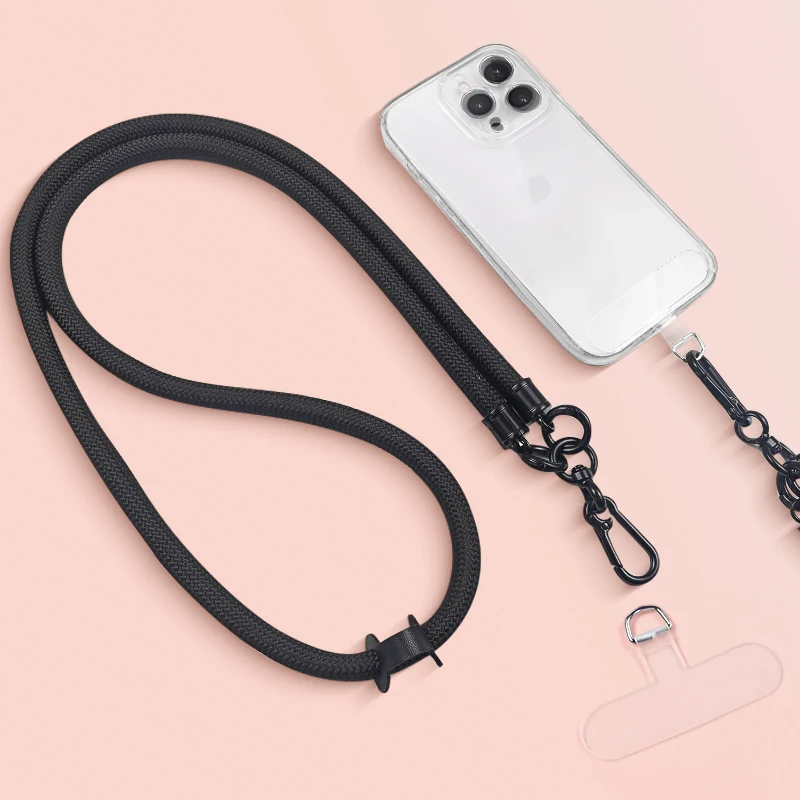 

Регулируемый длинный ремешок через плечо для мобильного телефона 10 мм, универсальный ремешок через плечо 120 см, аксессуары для цепочки для мобильного телефона