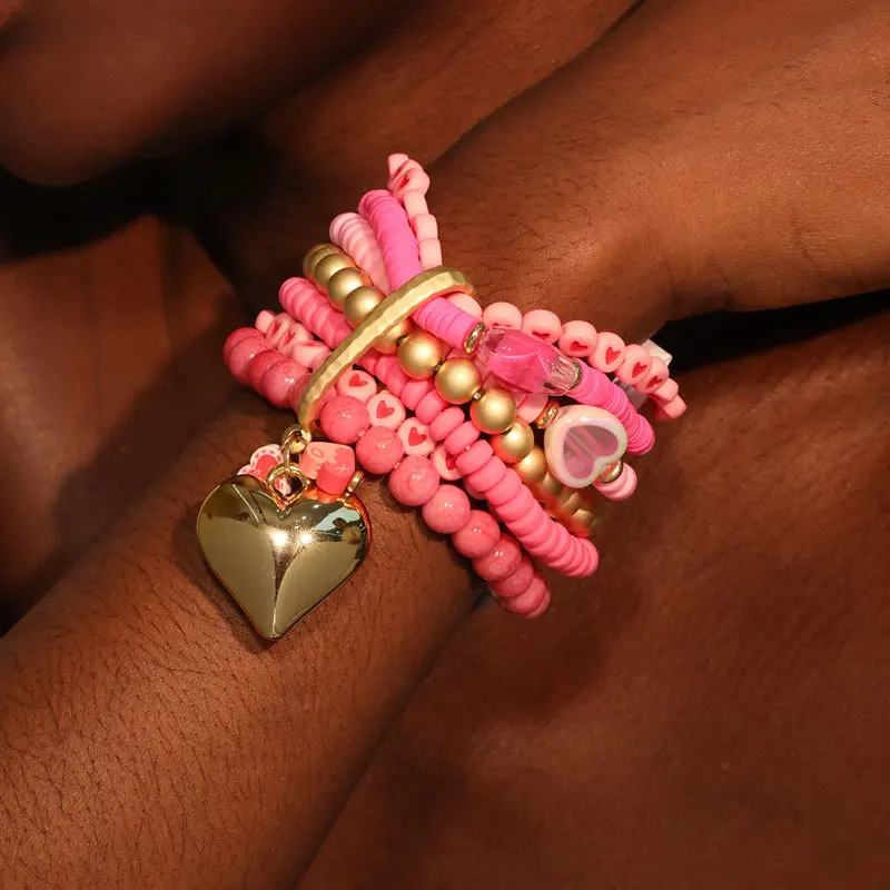 1-braccialetto-multistrato-con-ciondolo-a-cuore-rosa-in-argilla-morbida-stile-bohemien-adatto-per-braccialetti-da-donna-per-san-valentino
