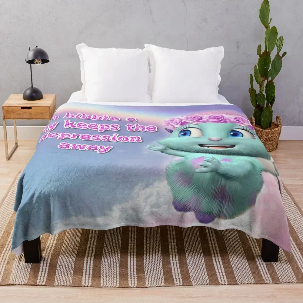 

Bibble a Days Keeps the Depression Away Iemdnoa Throw Blanket Durable Warm Blanket for Daily Home Use