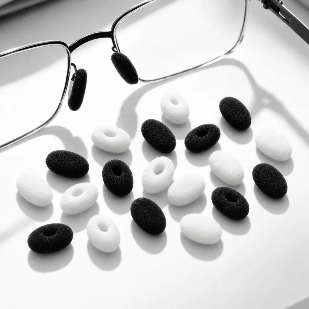 10Pcs Soft Sponge Foam Glasses Nose Pad Covers No-Mark Design Anti-Indentation Nose Cushion Sleeves Pressure Relief