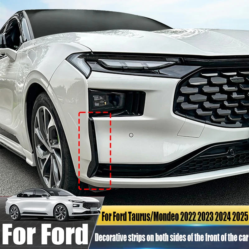 Decorative strips on both sides of the front of the car exterior decorative products For Ford Taurus/Mondeo‌ 2022 2023 2024 2025
