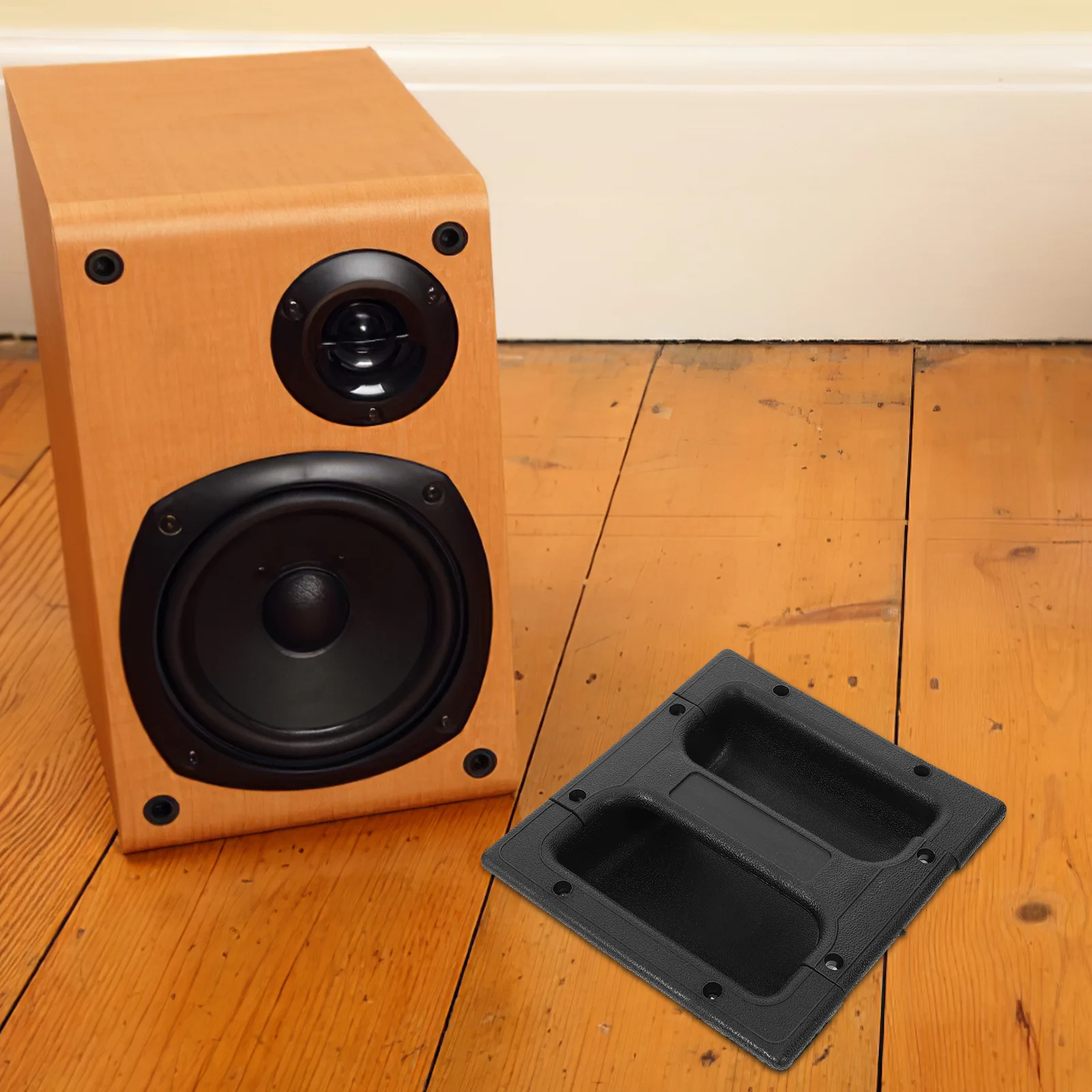 

2pcs Plastic Speaker Handle Bucket Barrier Side Case Replacement Durable Amplifier Handle Strap For Cabinet Gear Outdoor Speaker