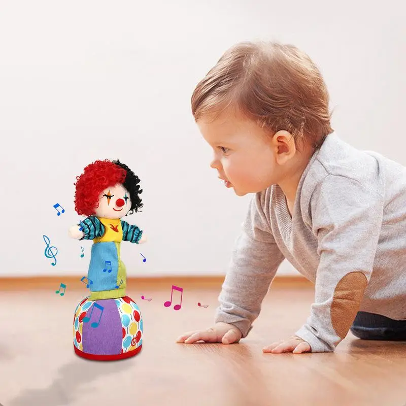 Juguetes de canto interactivos para niños y niñas, muñeca parlante controlada por voz, muñeco de peluche de payaso lindo, juguete educativo de dibujos animados, Bo