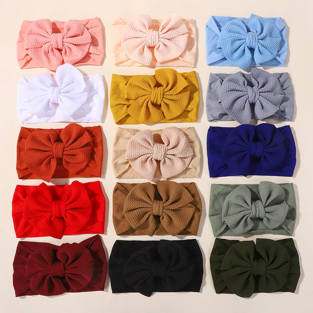 

10pcs Random Baby Headband Newborn Baby Girl Hair Accessories Children's Headwear Knit Big Bow Headdress
