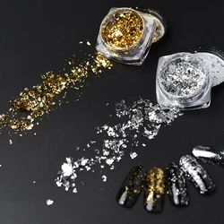 1pot Nail Art Mirror Glitter Powder UV Gel Polish Chrome Dust Sequins Gold Silver Nail DIY Decoration Manicure Supplies Tool