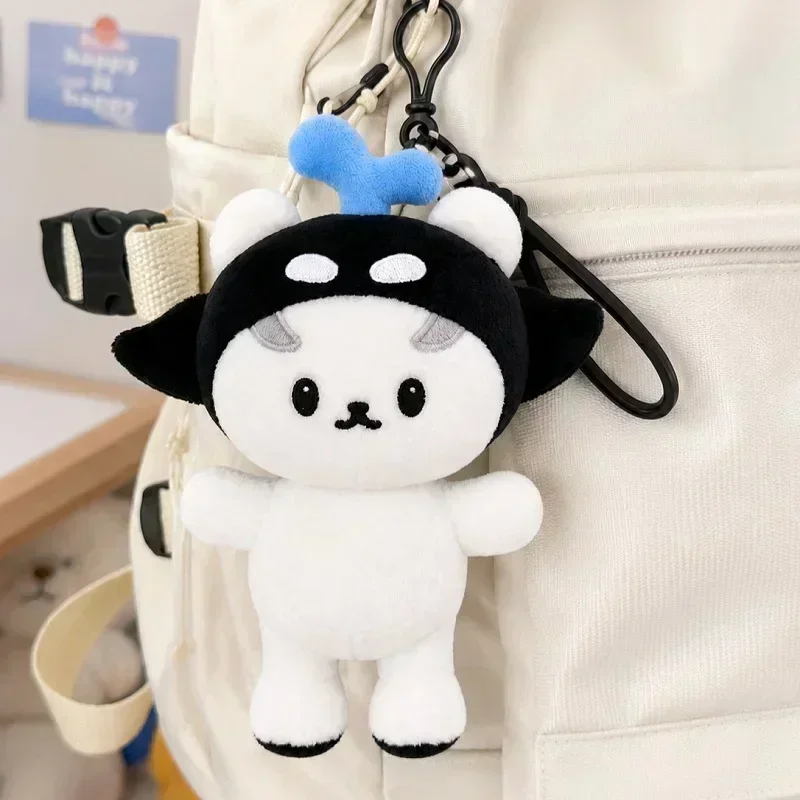 Thailand Stars Polcasan Sansan Cosplay Doll Keychain Plush Stuffed Cotton Dolls Bag Pendant Decoration Cute Accessory Props