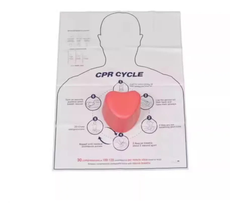 Mini Heart-Shaped First Aid Training Rescue Teaching Tool Body Medical Dummy Cpr Nursing Manikin Model Training Model