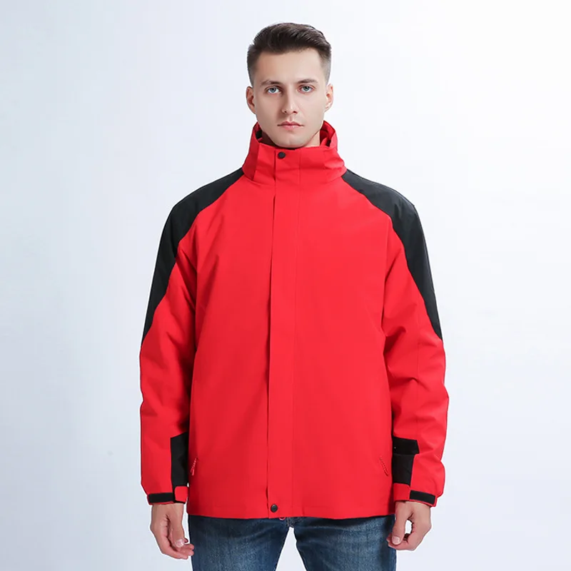 Outdoor Jacket Windproof and Cold Proof Three-in-one Detachable Jacket Mountain Skiing Suit