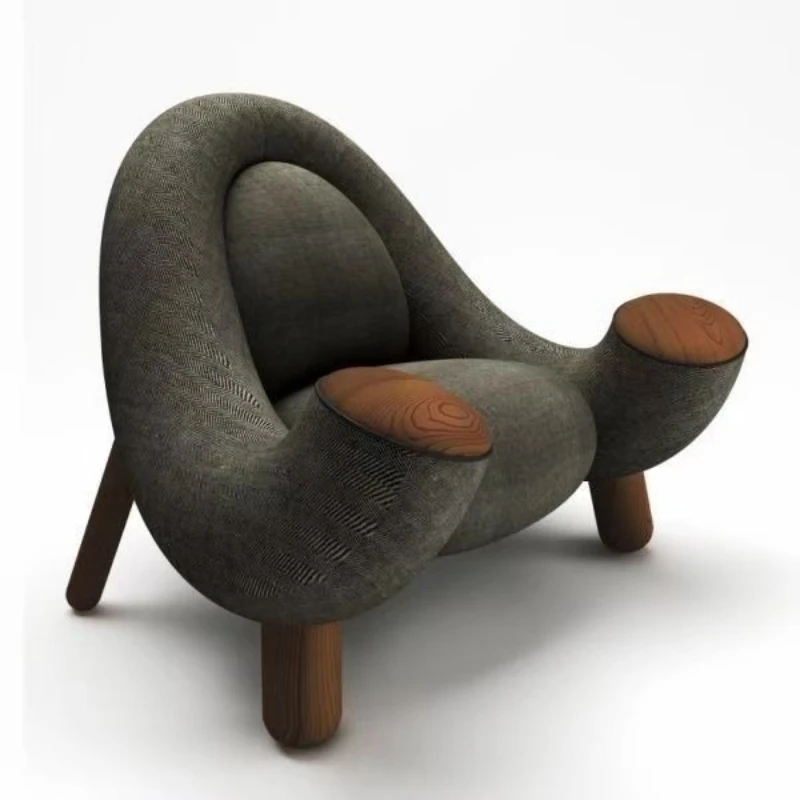 

Internet celebrity leisure elephant nose single personality creative fabric lazy sofa residential furniture stool chair small