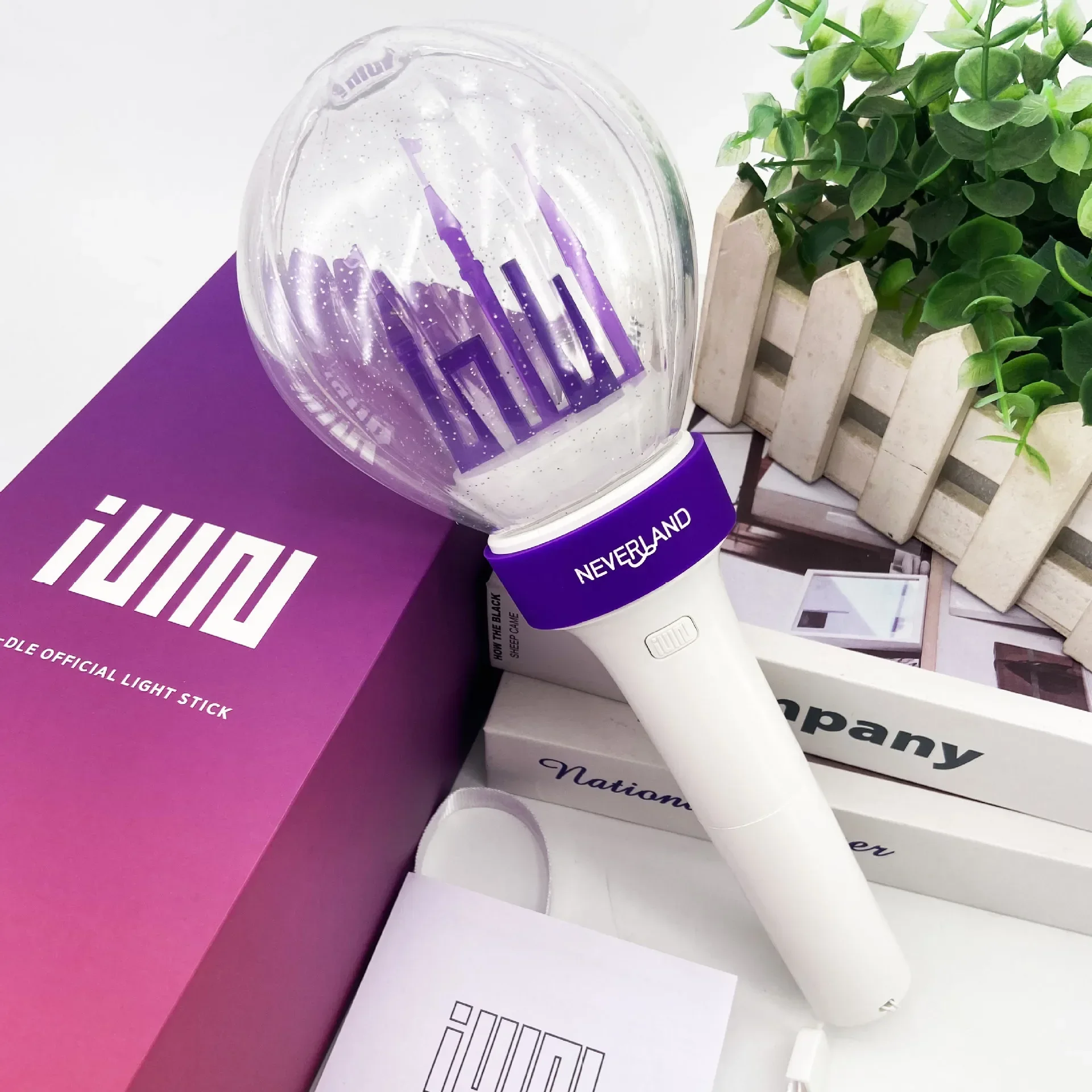 Novo (g) I-DLE ver.2 lightstick castelo mão lâmpada gidle cartão de concerto hiphop festa luz vara flash fluorescente fãs brinquedos presente