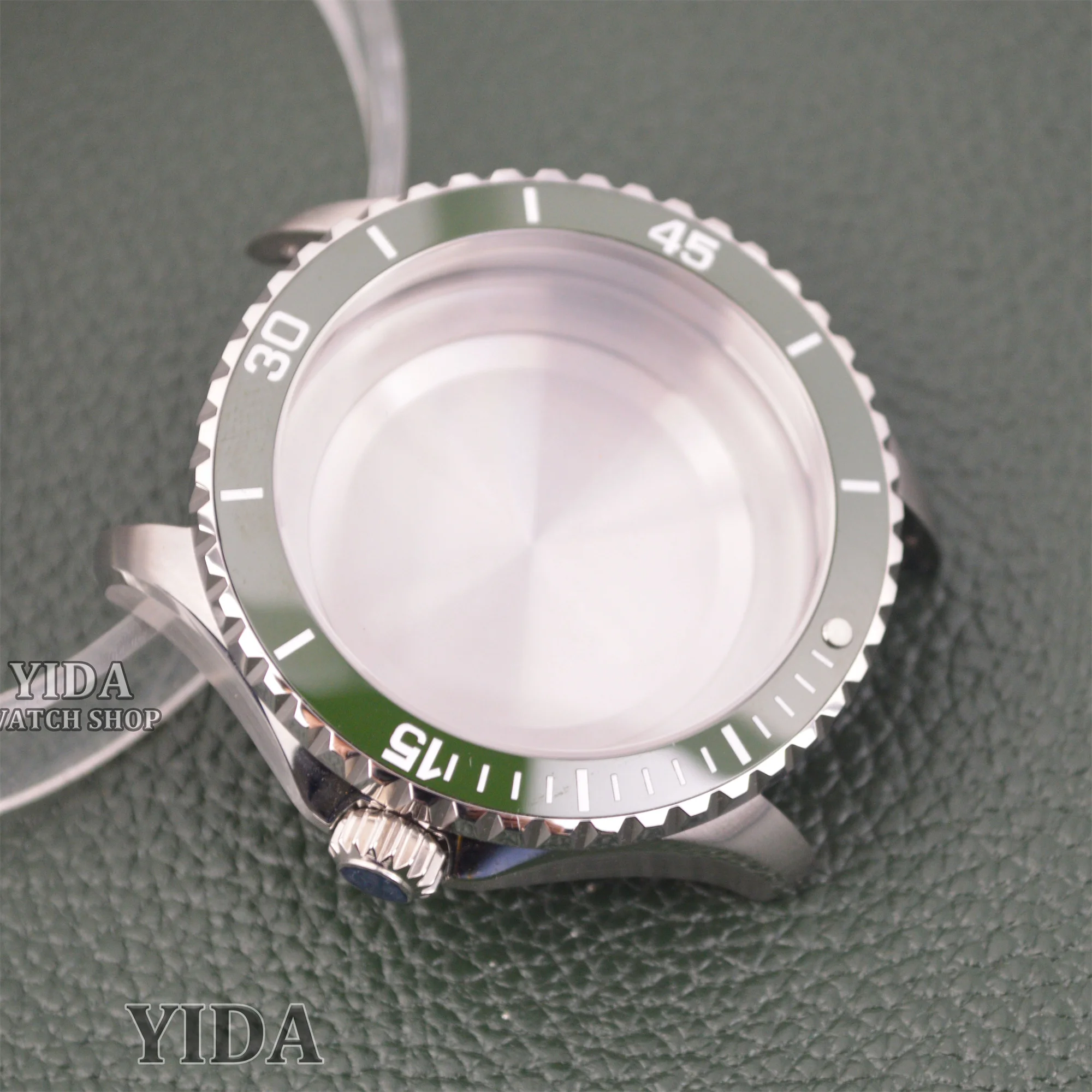 200m 다이빙 케이스 NH35 44MM 시계 케이스 SUPEROCEAN NH35 NH36 무브먼트 교체 용 스테인레스 스틸 솔리드 백 사파이어 유리