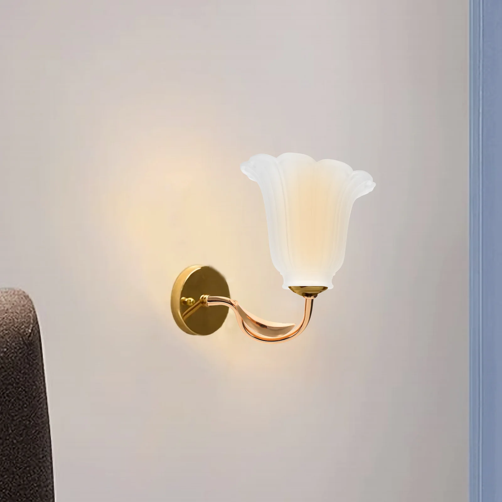 قضيب منحني معدني ملحقات الحائط الأجهزة لتقوم بها بنفسك تركيبة إضاءة إصلاح الممر الحديث غرفة نوم غرفة المعيشة استخدام مصباح #4