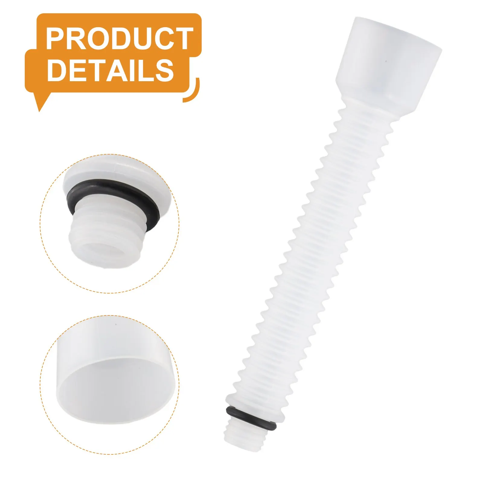 Brand New Oil Change Funnel Environmentally Friendly Highly Elastic Plastic White For Automobile Maintenance EU1000