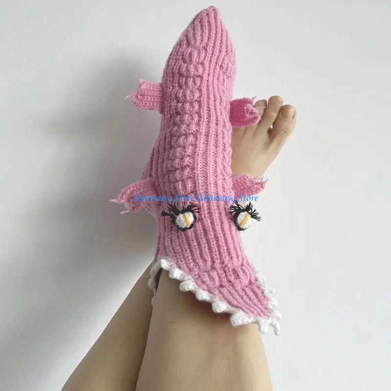 573B Socks Knitted Animal Pattern Floor Socks Unisex Funny Wint