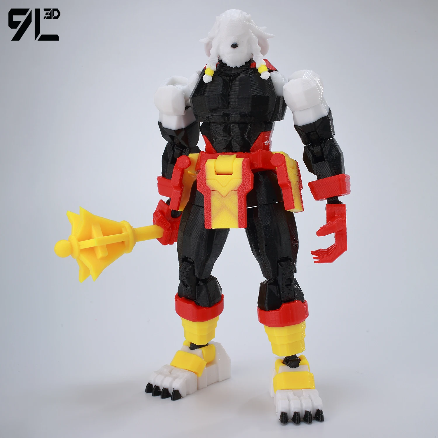 ​ 9L3D T13 Hero Invincible Boy Battle Roar Pose Berserk figura LUCKY13 3D impreso Dummy13 juguete coleccionable móvil completo Titan13 ​