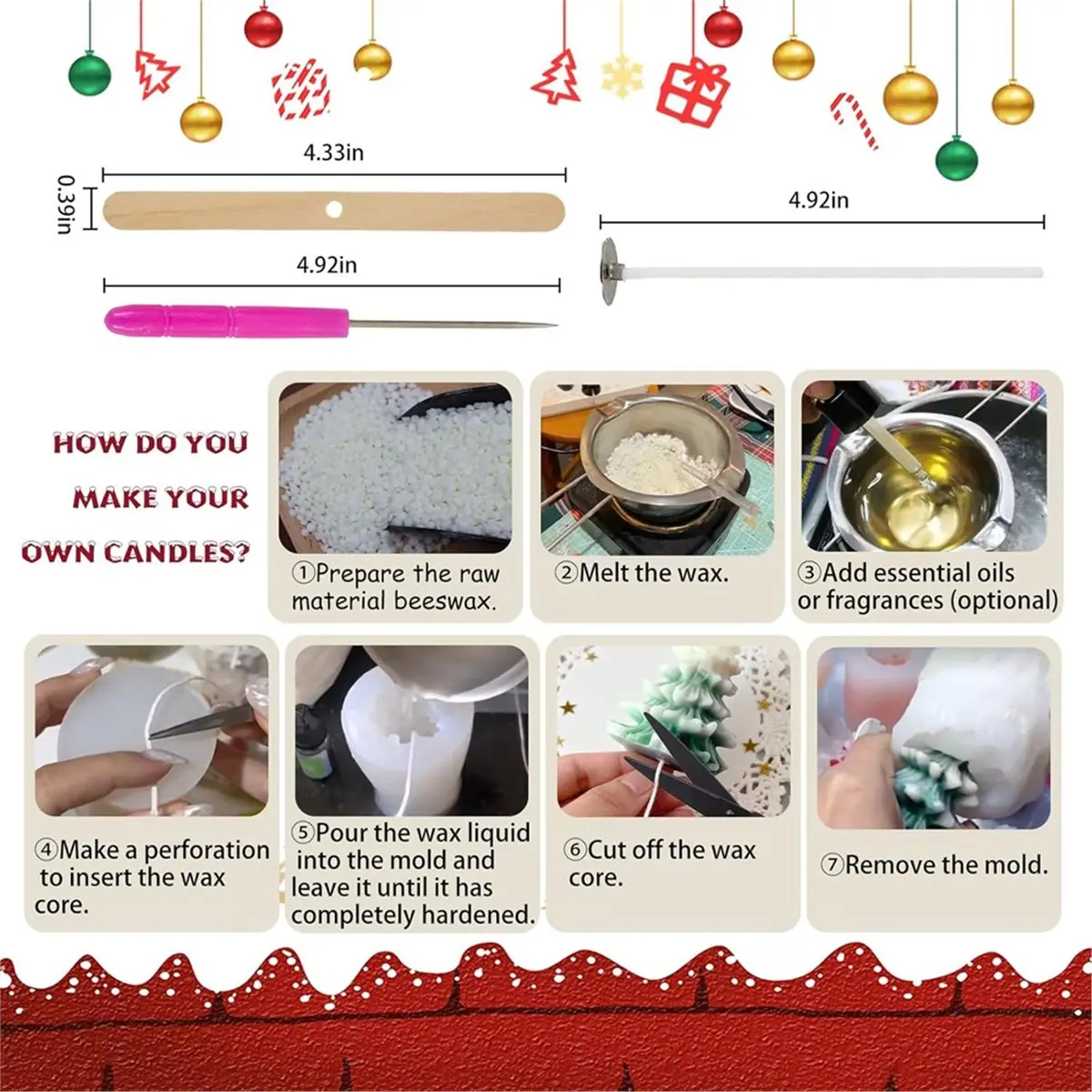 4 pçs moldes de silicone de natal árvore de natal pinha molde de silicone para fazer velas, diy natal artesanal vela fazendo