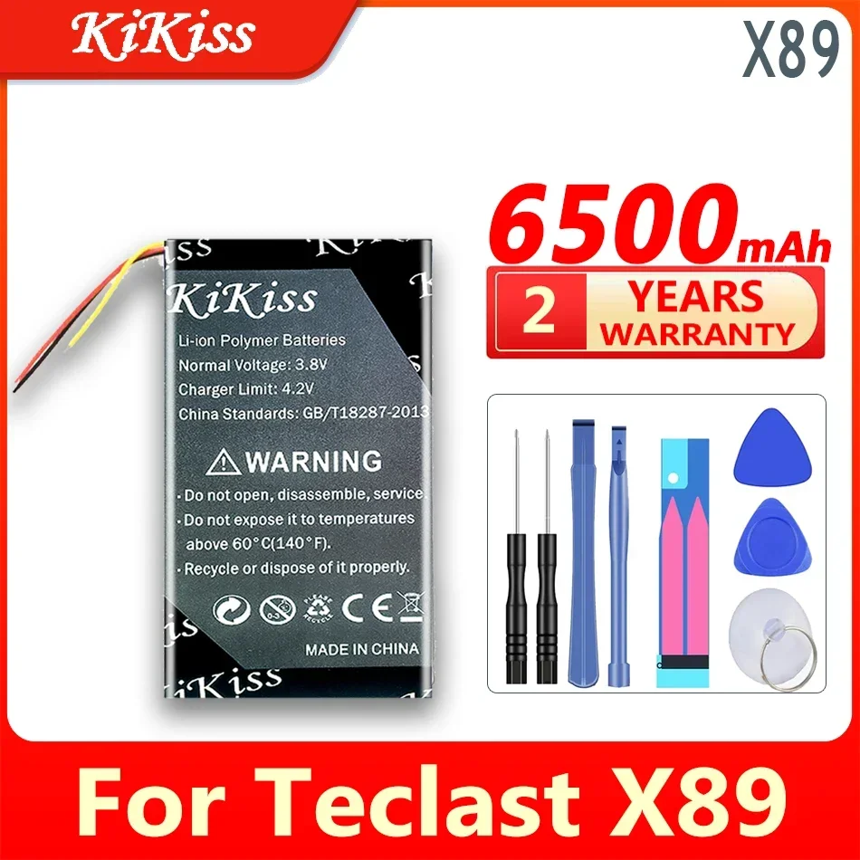 

6500mAh KiKiss Battery X 89 For Teclast M89 P89SE X89HD X89 kindow P89 3G Tablets PC Batteries