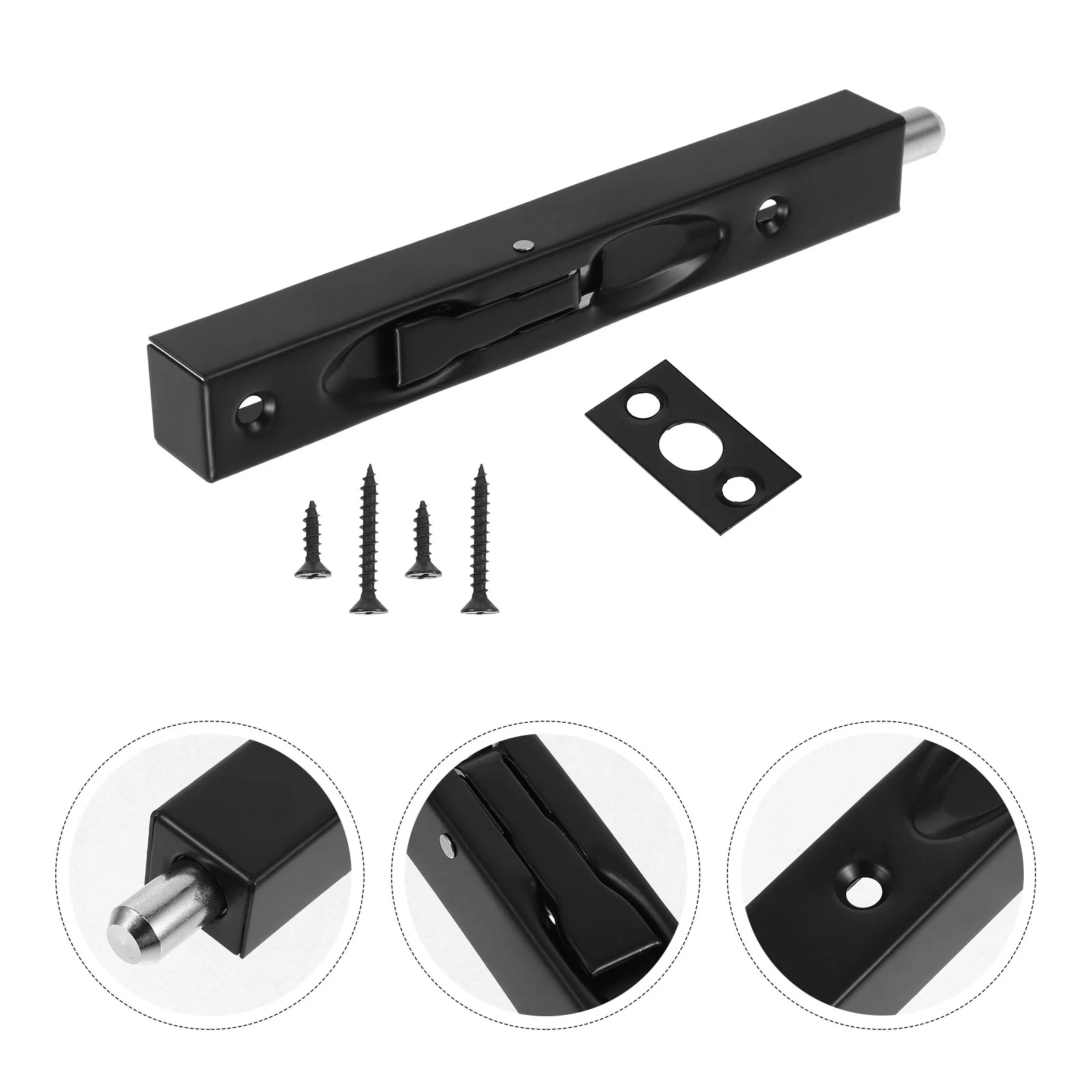 Box Typ versteckter Riegel Bifold Türschloss Ring Scheune Edelstahl Astragal Bull Head