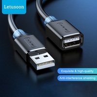 2.0 Usb Extension Cable 2m 3m 5m 8m 10m USB 2.0 Extender Cord Data Cable Male To Female 1.5m 1m 0.5m