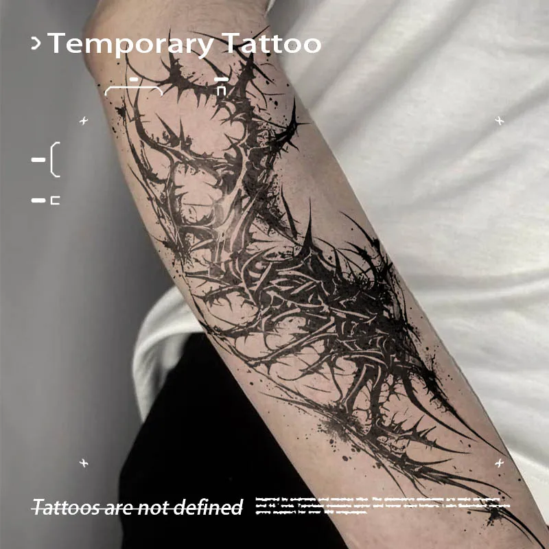 

Gothic Splash Thorn Vine Herbal Juice Tattoo Sticker Fake Temporary Tattoos Novelty in Toys for the Best Adolescents Cheap Goods