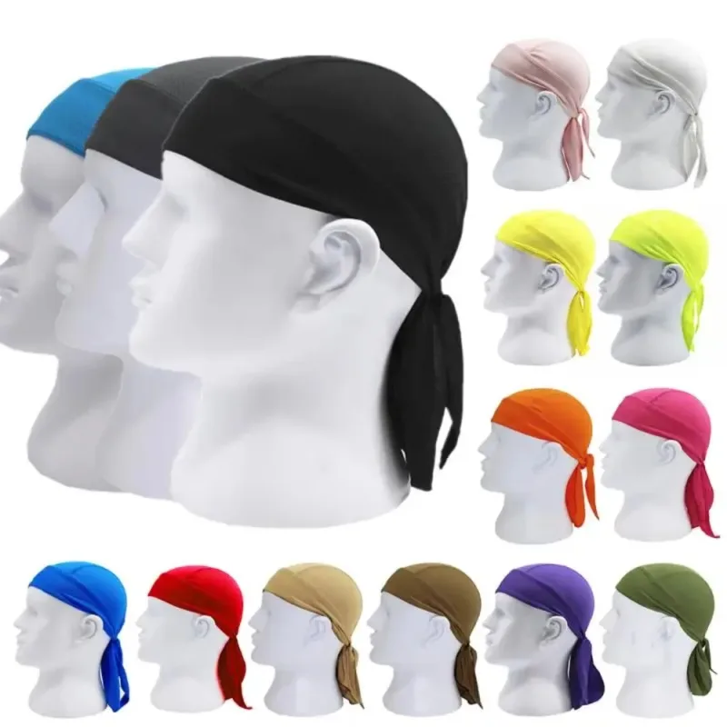 Hot Pure Cycling Cap Head Scarf Summer Men Running Riding Bandana Headscarf Ciclismo Pirate Cap Headband Men Head Scarf 2025