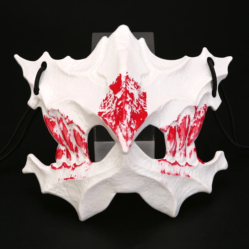 Halloween Mask Half-face Mask Cos Dragon God Fierce Tiger Night Fork Tengu Man Wolf Mask Performance Skull Masks