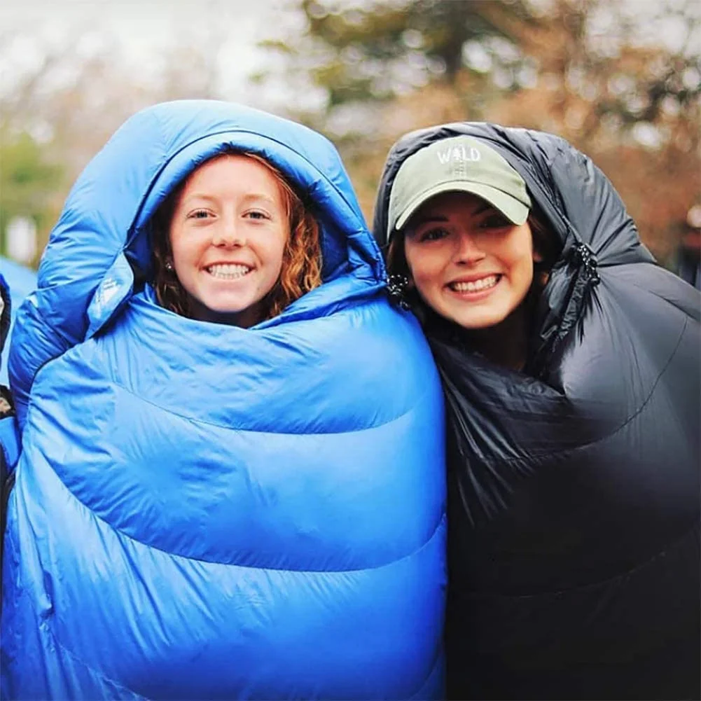 

High Quality Waterproof 800g Filling Duck Down Mummy Sleeping Bag For Camping