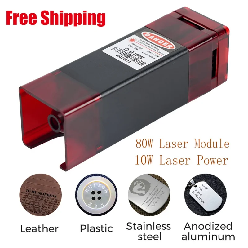 

Two Trees 80W Laser Head For Engraving Machine Cutter Wood Acrylic Cutting Metal Module 450nm Blue