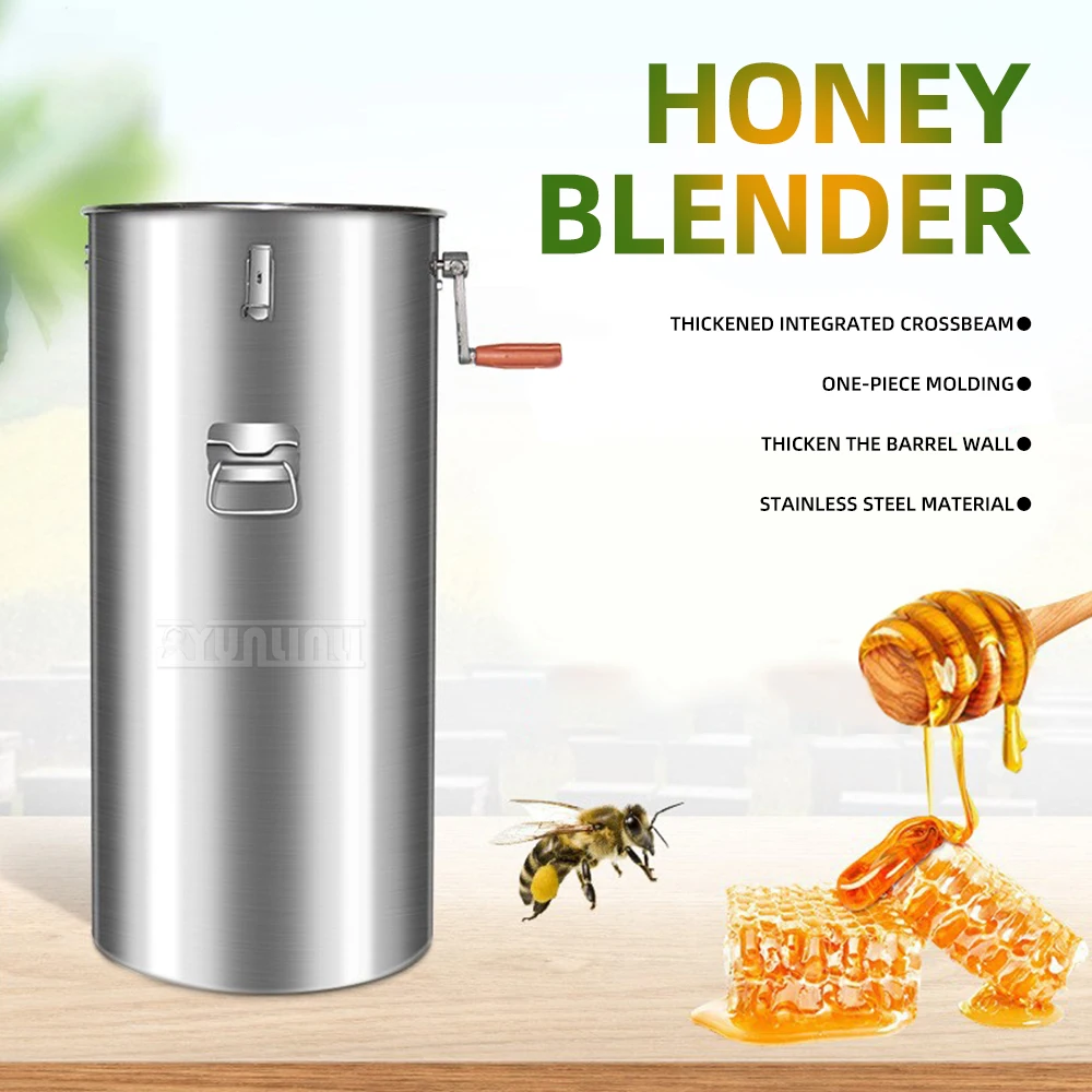 Manual Honey Extractor 2 Frame, Stainless Steel Honey Spinning Machine, Honey Separator for Beekeeping