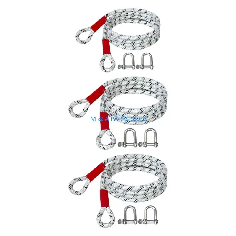 U1JF Reinforced Steel Hooks Towing Strap Anti Breakage Build for Trucks Motorcycles 2025 New Dropping