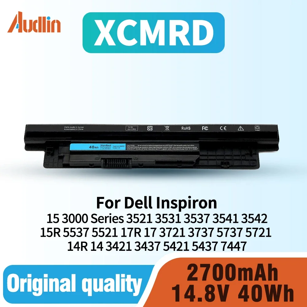 

40 Втч XCMRD Аккумулятор для ноутбука Inspiron 15 3000 серии 3521 3531 3537 15R 5537 5521 17R 17 3721 3737 5737 14R 3421 5421 7447