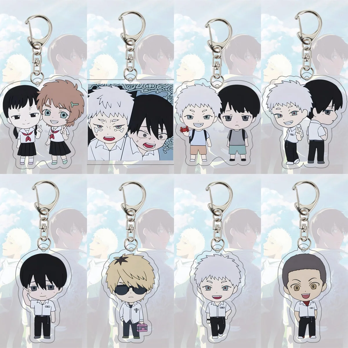 

6CM Anime The Summer Hikaru Died Acrylic Keychain Model Cosplay Characters Ornament Accessories Goods Collection Christmas Gifts
