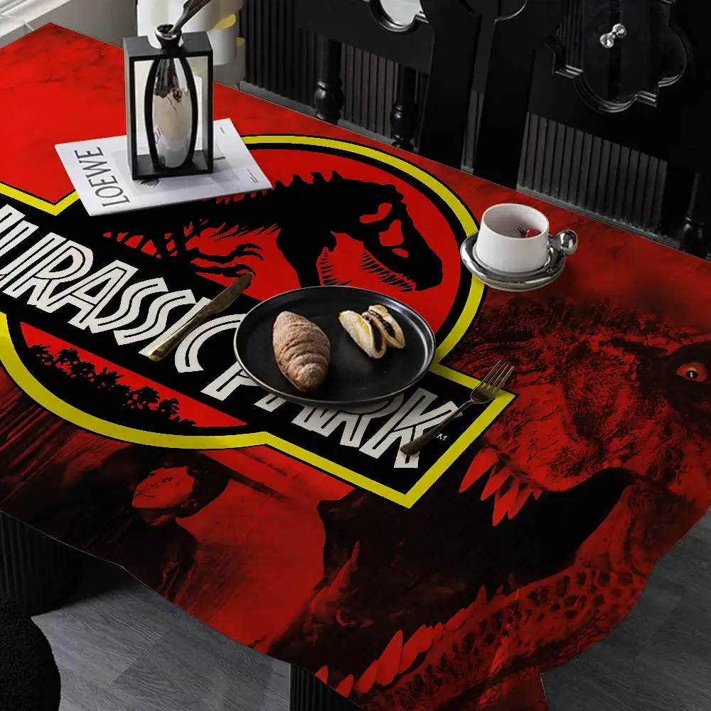Manteles de poliéster con temática de Jurassic Park, diseños bonitos para el hogar, cocinas, comedor, patios, decoración de manteles