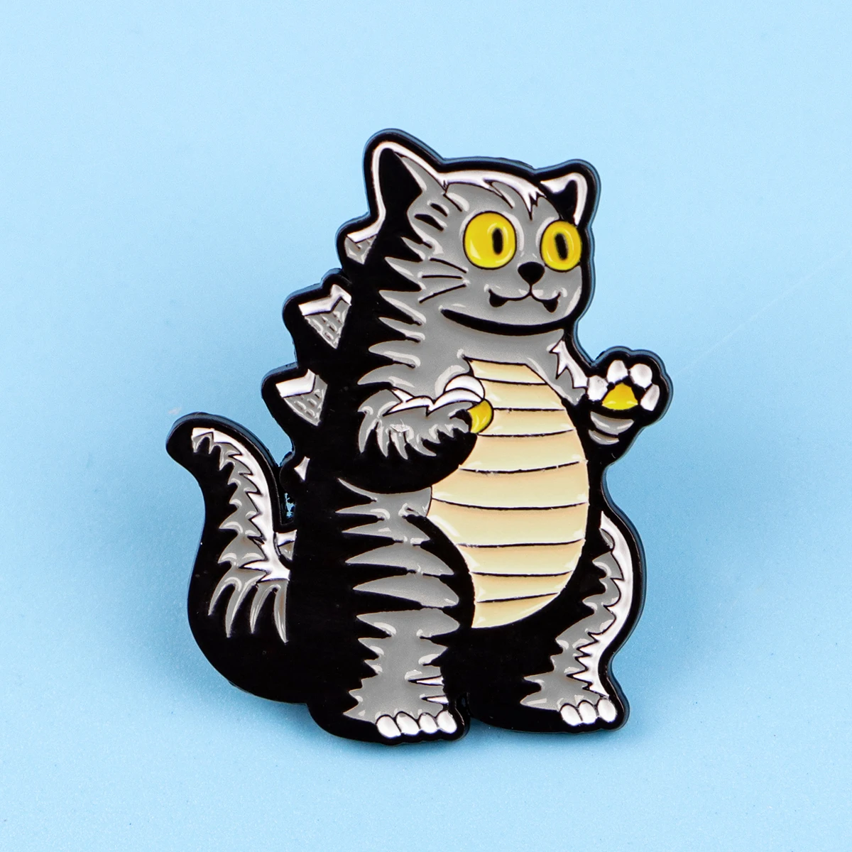 Cute Cat Enamel Pins Monster Brooches Badge Cosplay Lapel Pin For Backpack Clothes Accessories Animal Jewelry Birthday Gifts
