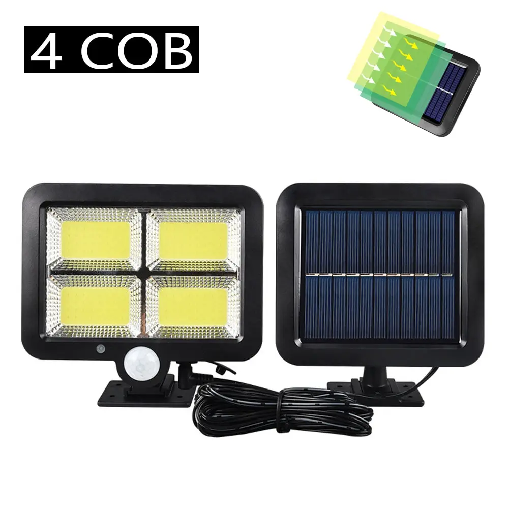 Unbranded COB Solar Wall Light Black 3