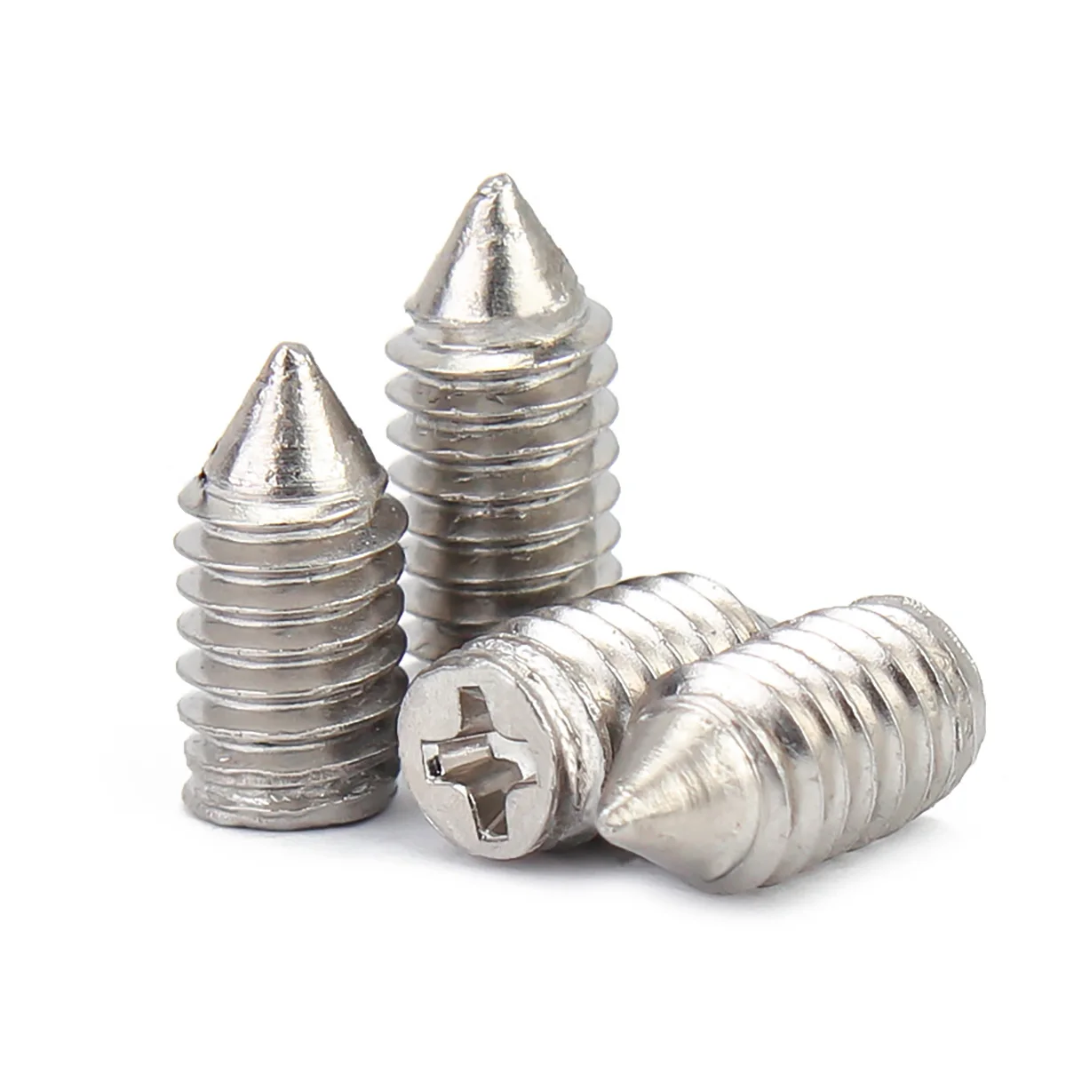 304 Stainless Steel Cross Tip Set Screws, Headless Tail Screws M2 M2.5 M3 M4