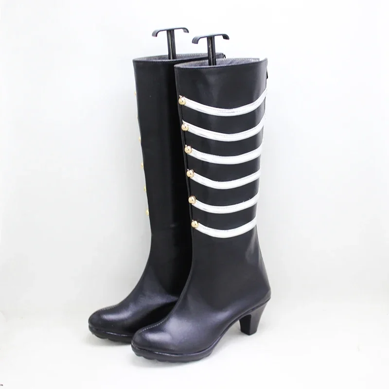 Scarpe cosplay Lelouch del 10° anniversario Scarpe in pelle PU Stivali di carnevale di Halloween Puntelli cosplay realizzati su misura