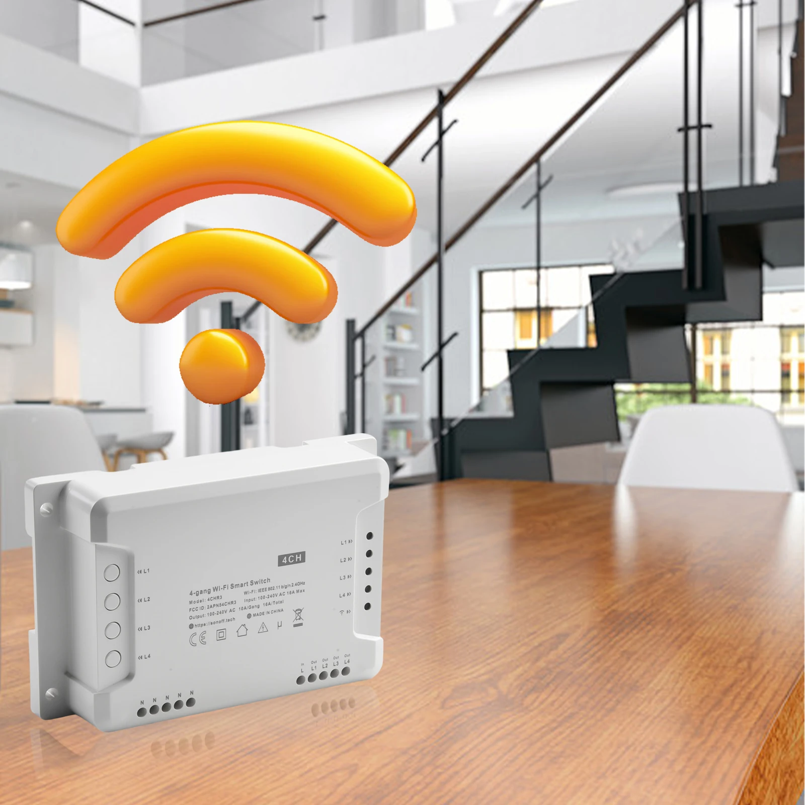 For 4CH PRO R3For 4CH R3 For Smart Switch Module with APP Control Supports Self Locking Inching and Interlocking Modes