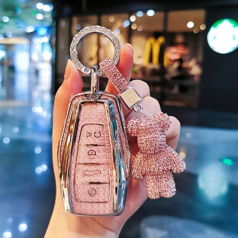 Chaveiro Shell para Geely, Emgrand Okavango FY11, Nova Visão, Coolray Binray, Cool Icon, Caso Chave, Emgrand Okavango, Chaveiro, Adequado para Geely