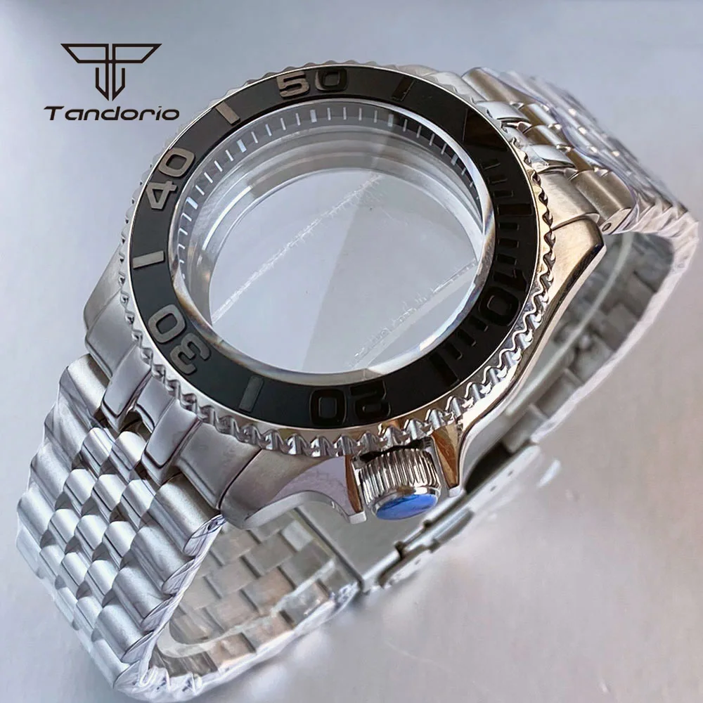 

Сталь 41 мм SKX007 Корпус часов для дайвинга Куполообразный сапфир + ремешок 20 бар Водонепроницаемая выставка Прозрачная задняя крышка 3,8 Корона Подходит для NH35 NH36 NH38 Movt