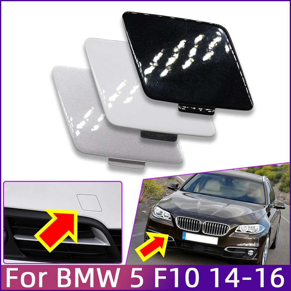 Auto Front Bumper Towing Hook Eye Cover Cap For Bmw 5 F10 528i 535d 535i 550i 2014 2015 2016 51117332682 Hauling Trailer Lid