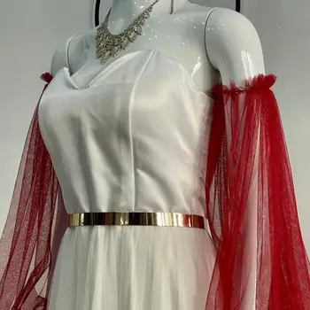 新娘長袖可拆式女婚紗禮服派對禮服及配件,多種顏色可選 8 最佳銷售 正式禮服的可拆式袖子 - №5