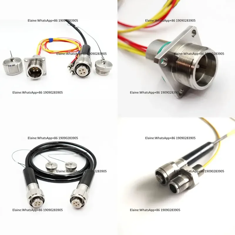 2 Optical and 2 Electrical Waterproof Connectors with a Pressure Resistance of 60 Megapascals, Underwater , and Optical
