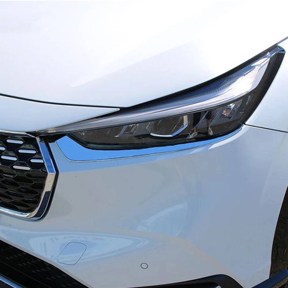 

For Honda Vezel HR-V E:HEV 2021 2022 2023 2024 ABS Chrome Front Headlight Eyebrow strip cover Trim accessories Car Styling