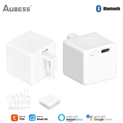 1-10PCS Tuya Bluetooth Smart Touch Fingerbot Plus USB Rechargeable Switch With Button Pusher Arm Via Alexa Google Home Alice