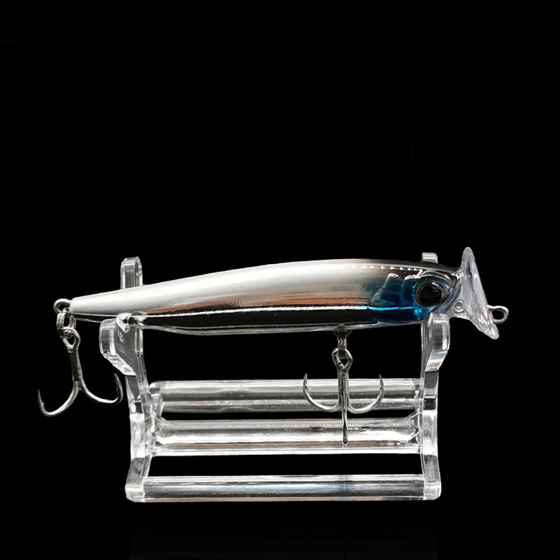 1Pc Fishing Lure Display Stands Plastic Decorative Baits Showing Stand Shelf Support Rack For Fishing Store Durable Lure Holder
