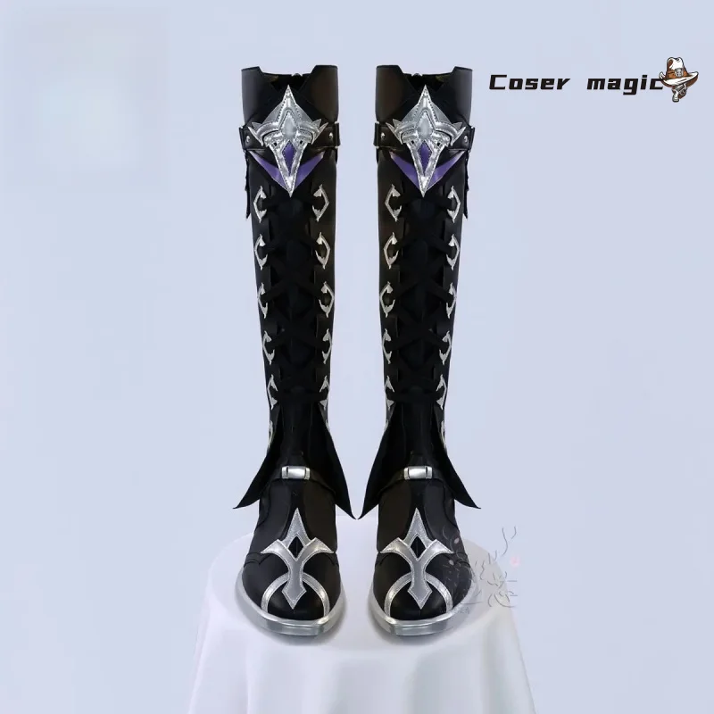 Juego Genshin Impact Kyryll Chudomirovich Flins, zapatos de disfraz para Cosplay, Personaje de Anime, accesorio para fiesta de Carnaval y Halloween