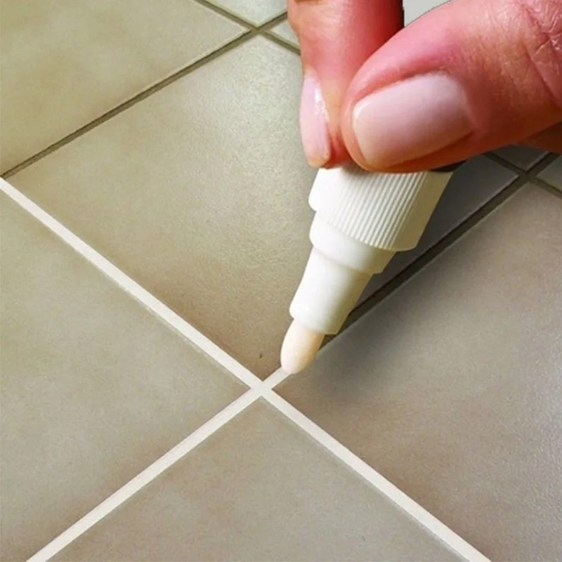 Tile Marker Repair Wall Pen White Marker Odorless Non Toxic for Tiles Floor and Tyre Car Painting Mark Pen