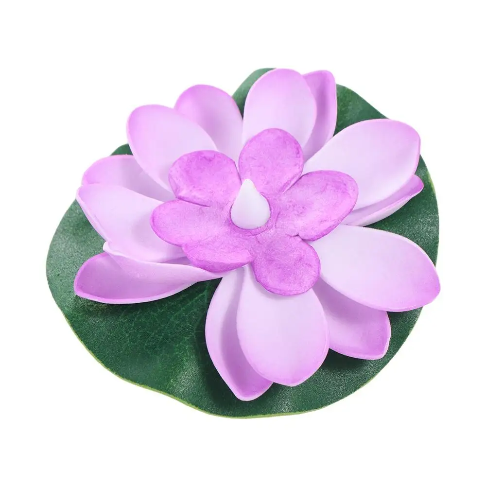 

Floating Induction Floating Water Lotus Lamp Waterproof Lotus Artificial Lotus Lamp 10cm LED Electronic Candle
